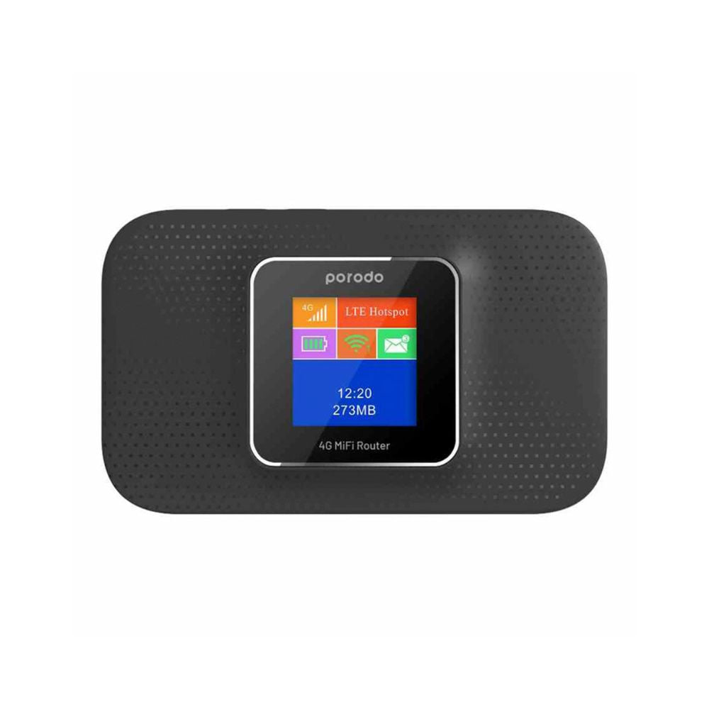Porodo 4G LTE/3G Portable High-Speed Router - PD-PRT4GR-BK