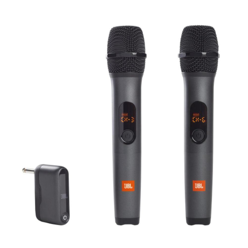 JBL Wireless Microphone Set - Dual-Channel Receiver and Original JBL Pro Sound