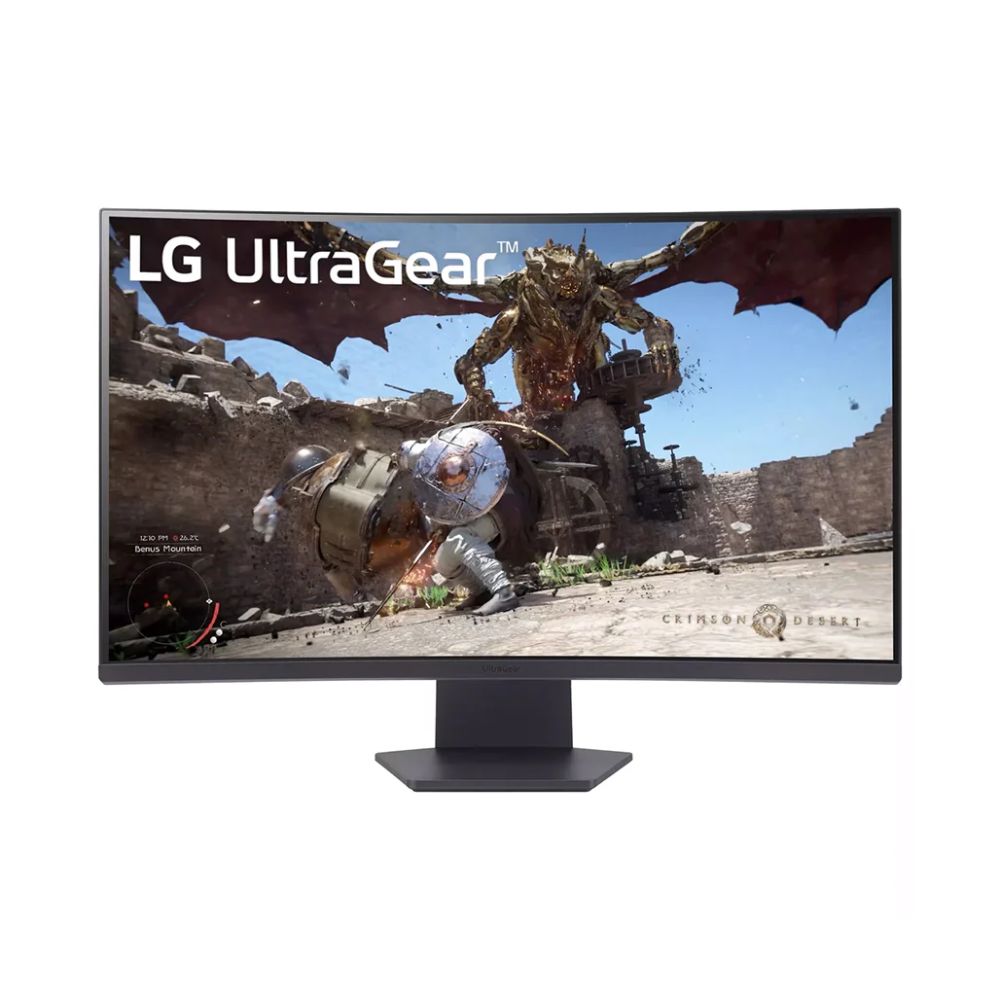 LG UltraGear 32" QHD 180Hz 1ms Curved Gaming Monitor - 32GS60QC-B with AMD FreeSync™ and HDR10.
