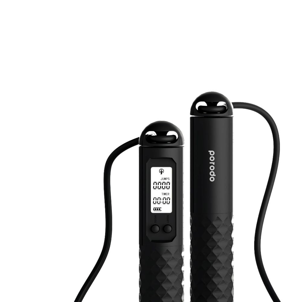 Porodo Lifestyle Smart Skipping Rope - Black