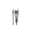 Porodo 3in1 Aux 3.5 to 3.5+C+Lightning Cable 1.2M - Black