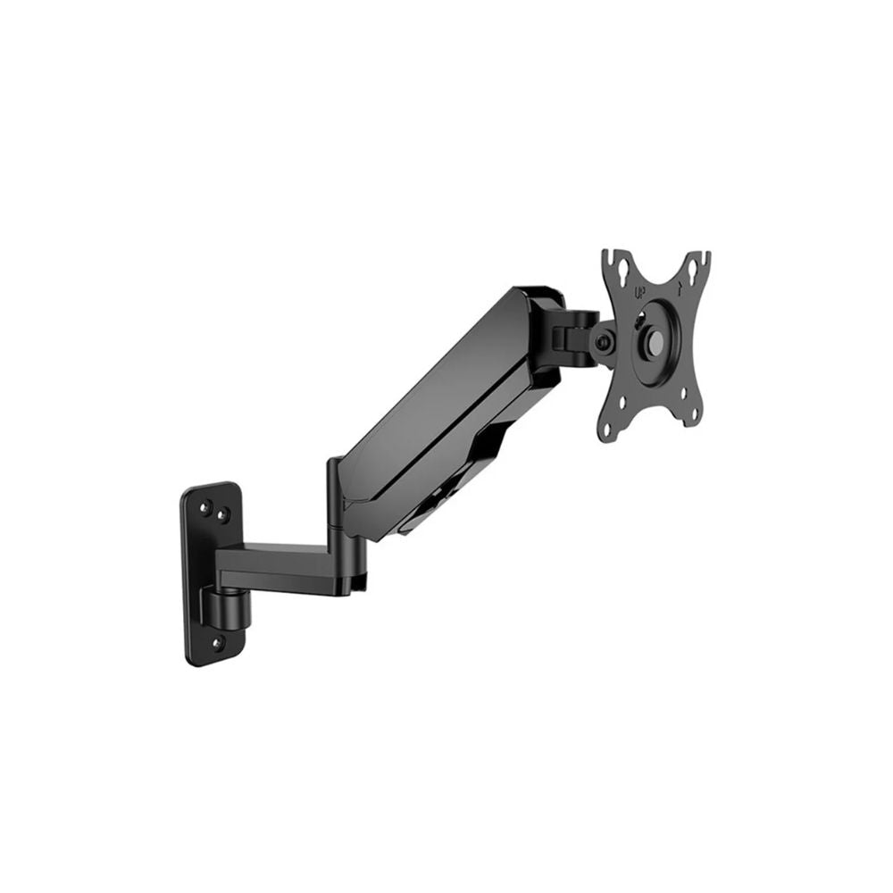KALOC KLC-M520 Wall Mount Adjustable Single Monitor Arm with Internal Gas Spring technology, for Screens 17 to 35 Inches
