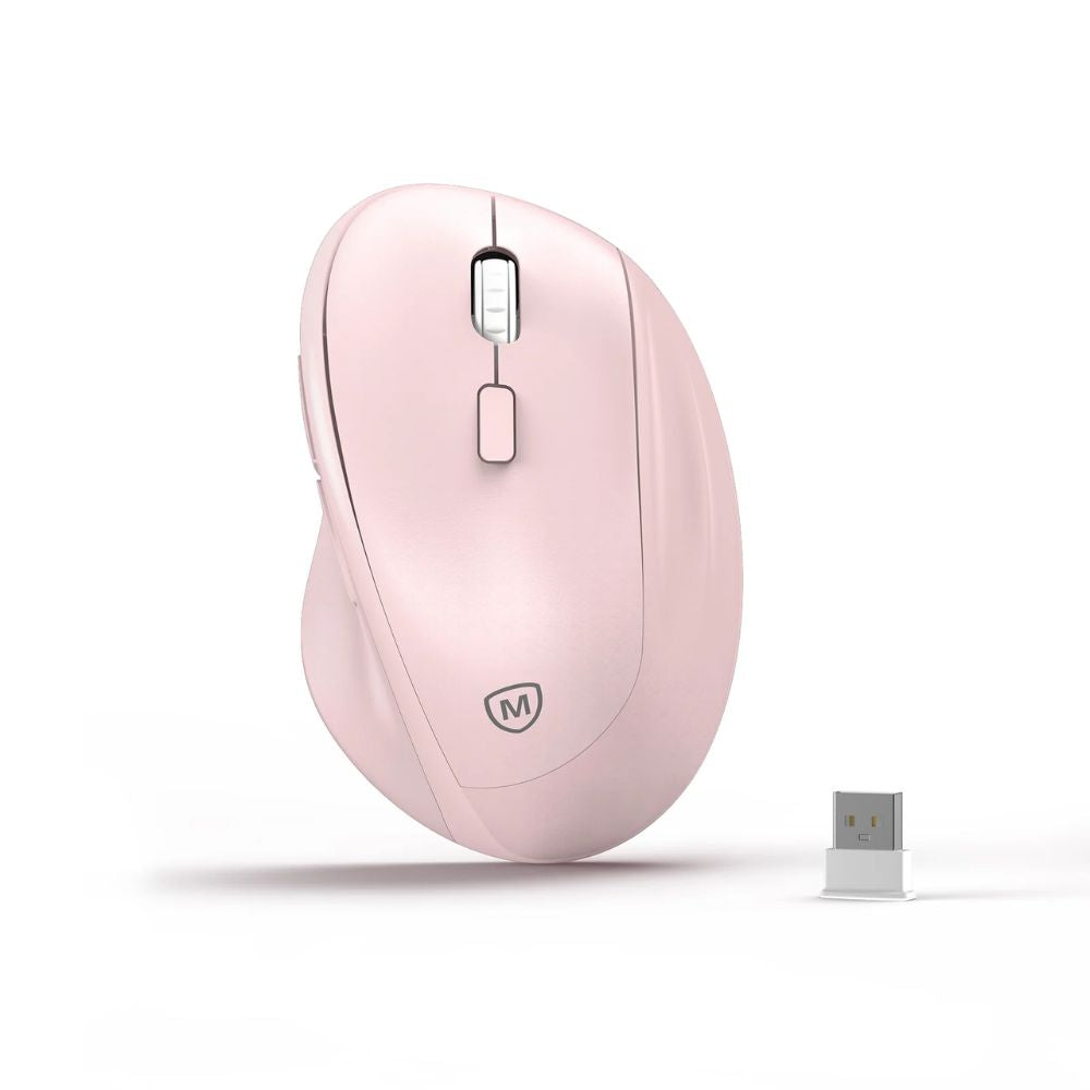 Micropack MP-V01W Silent, 1600Dpi, Ergonomic Wireless Mouse, Maximum Comfort Reduce palm fatigue when use for long time Purple