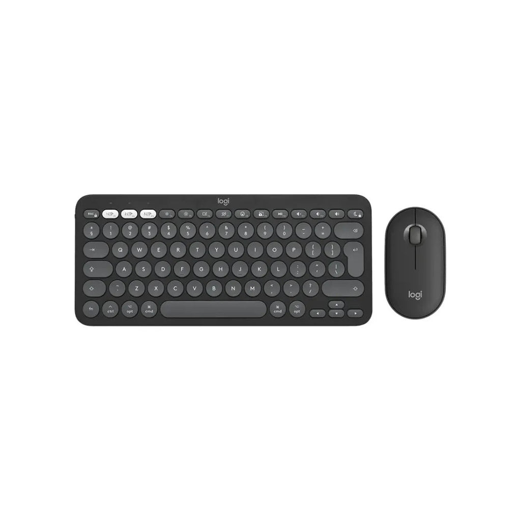 Logitech Wireless Combo MK380s Pebble 2 Graphite (Ara)