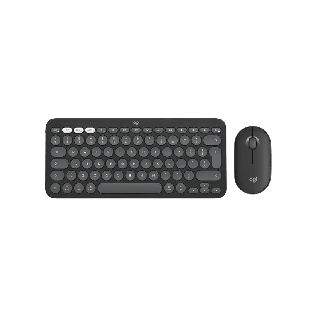 Logitech Wireless Combo MK380s Pebble 2 Graphite (Ara)