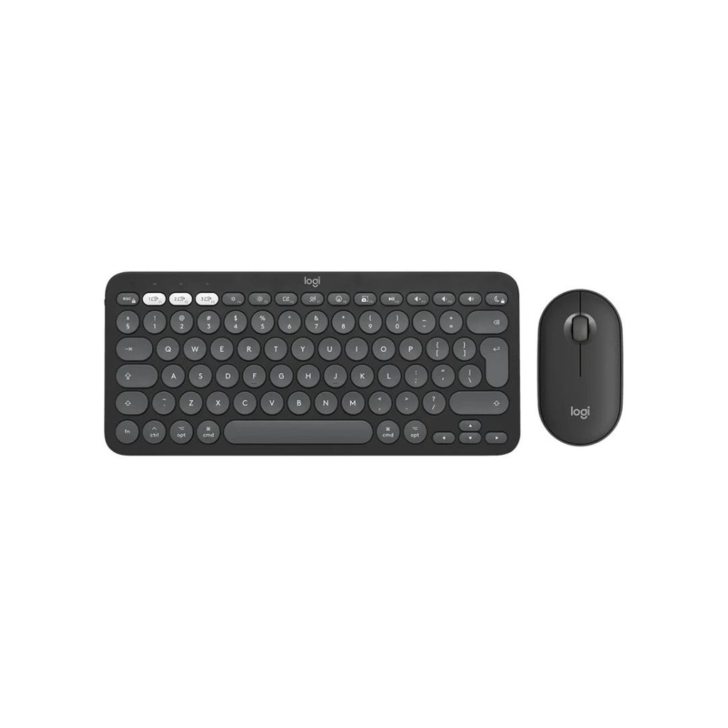 Logitech Wireless Combo MK380s Pebble 2 Graphite (Ara)