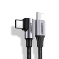 UGREEN USB-C to Angled USB-C PD60W Braided Cable, Fast Charge