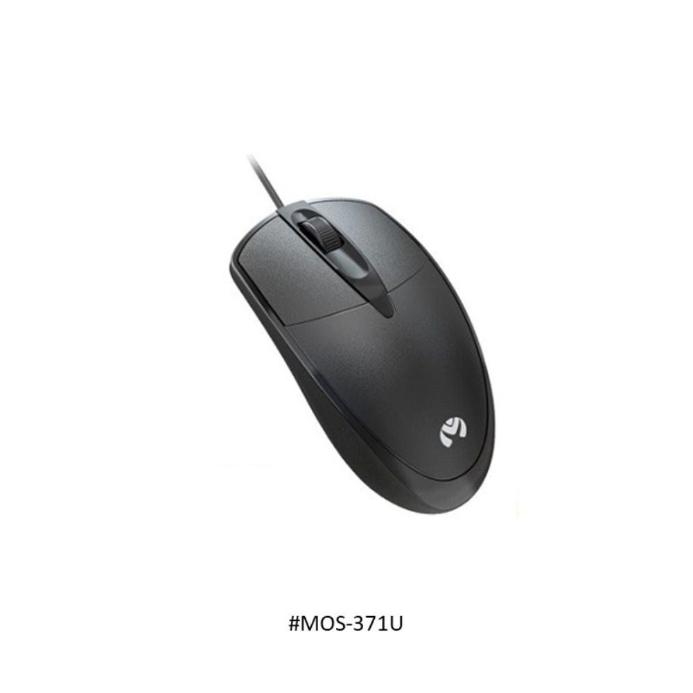 Mikuso MOS-371U Wired Optical Mouse – 1200 DPI, USB, Black