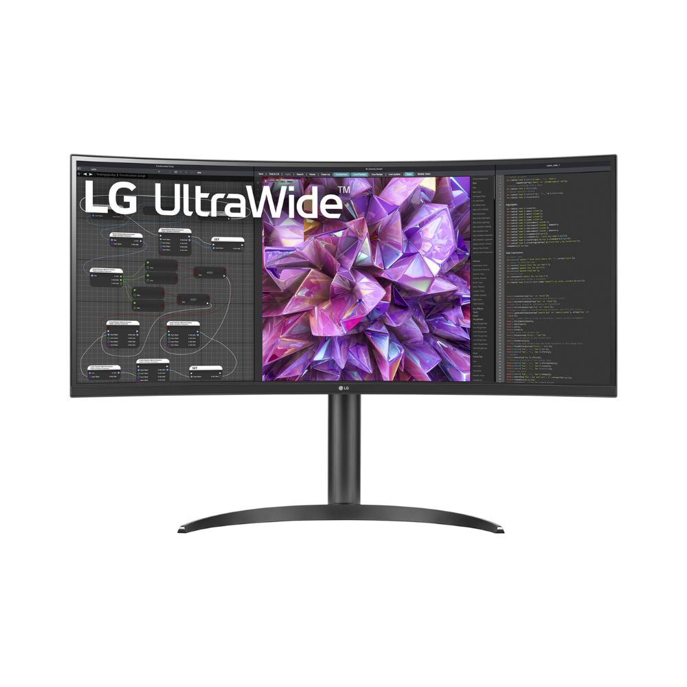 LG Curved Ultrawide Wqhd 34" (3440 X 1440), Srbg 99 (Typ), Ips Display, 3-Side Virtually Borderless, Hd