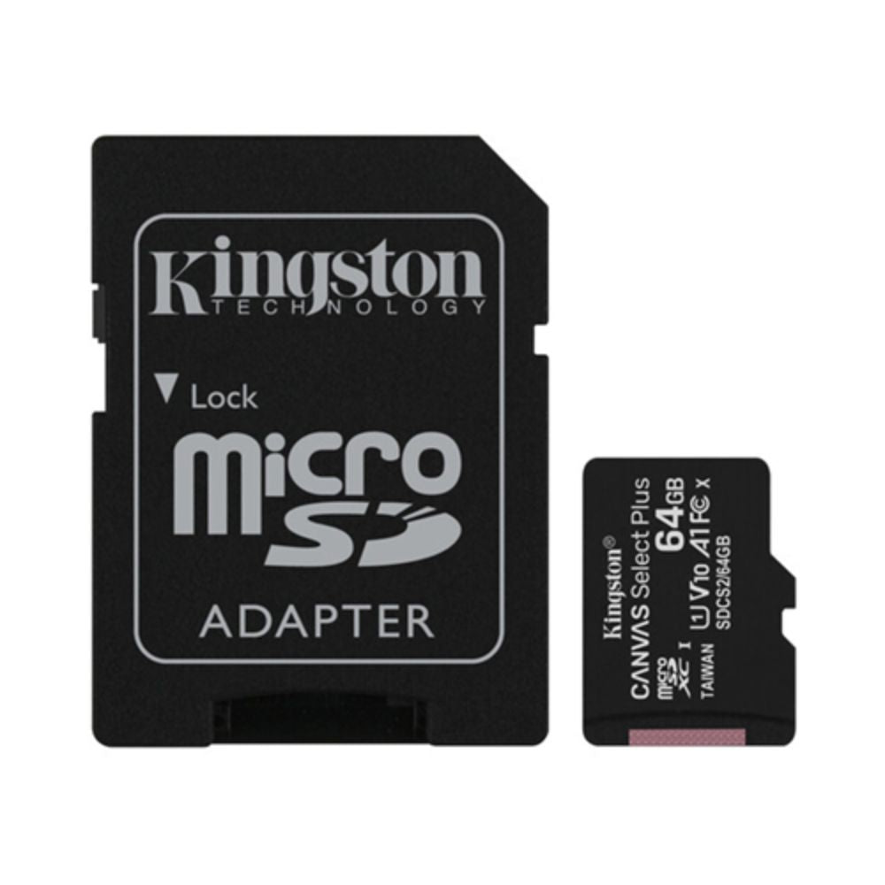 Kingston 64GB Canvas Select Plus UHS-I microSDXC Memory Card with SD Adapter - image 2
