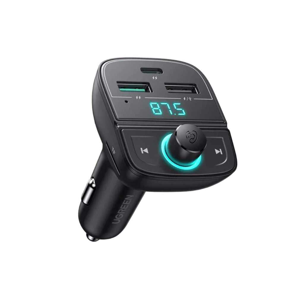 UGREEN Car Bluetooth Adapter - Bluetooth FM Transmitter for Car PD/QC 3.0 Car Charger