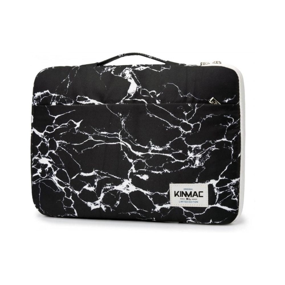 Kinmac Vertical Design Sleeve KMS401-442 Black Marble, Full Protection & Water-resistant