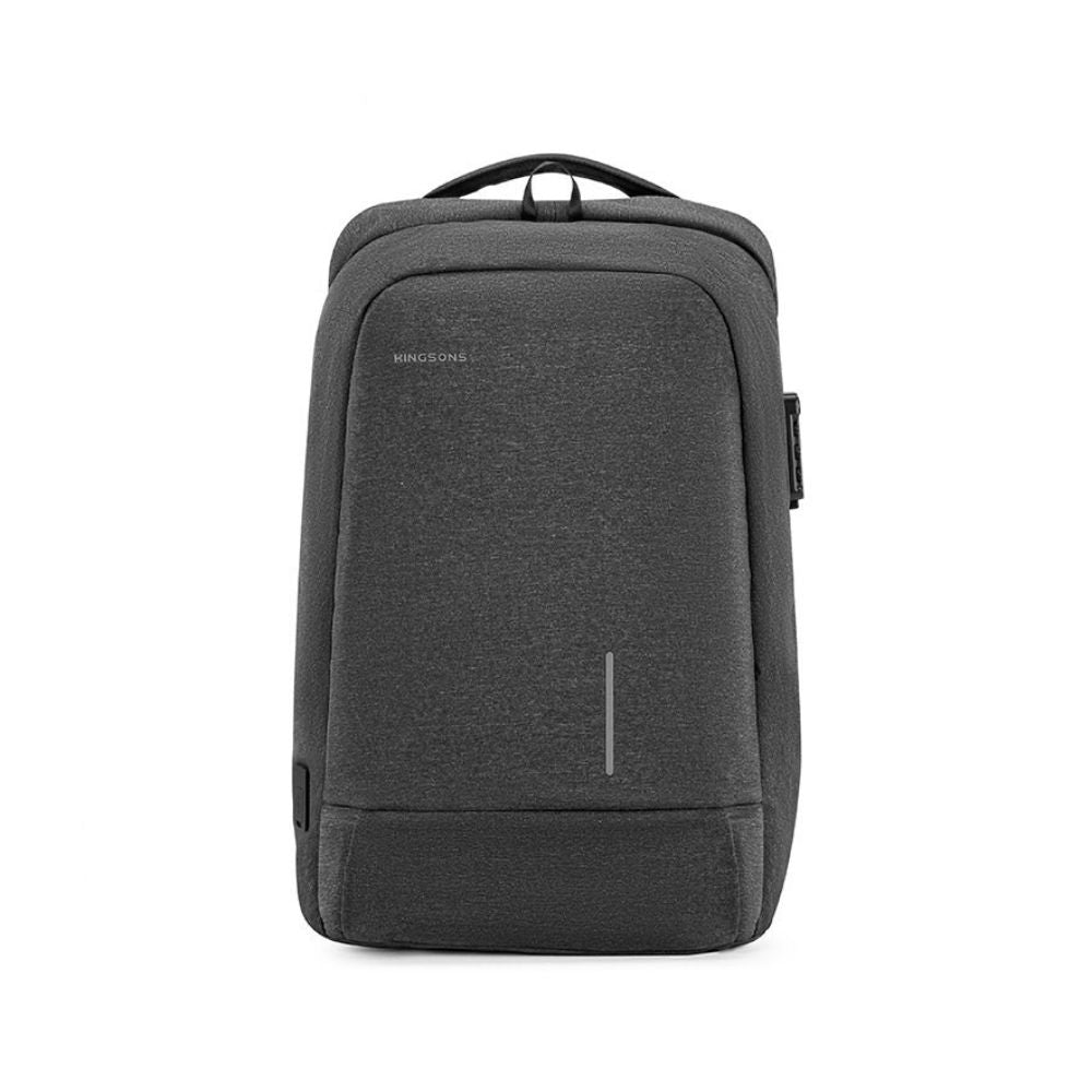 Kingsons Backpack with Lock Password KS3149W, Dark Gray, Water-resistant, Light Weight