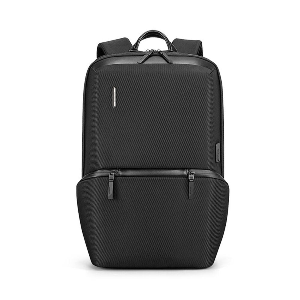 Kingsons Premium Leather Backpack KS3246W Black, Water-resistant, Light Weight