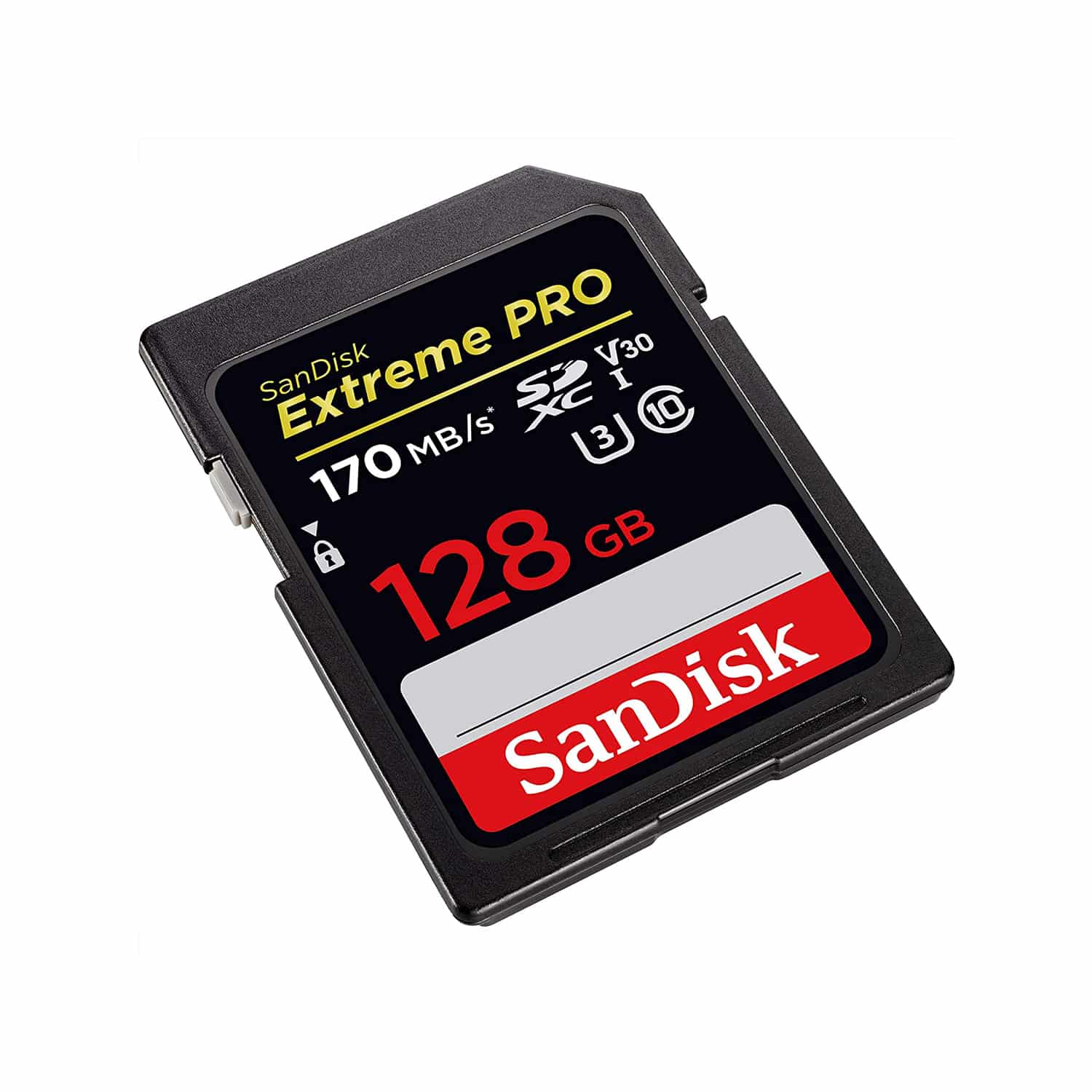 SanDisk 128GB Extreme PRO SDXC UHS-I Card - C10, U3, V30, 4K UHD, SD Card