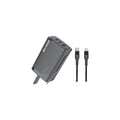 Green Lion PD+PD+QC3.0 Gallium Nitride Charger 65W+Type-C - Lightning data cable 1m Black