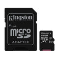 Kingston 64GB Canvas Select UHS-I microSDXC Memory Card with SD Adapter