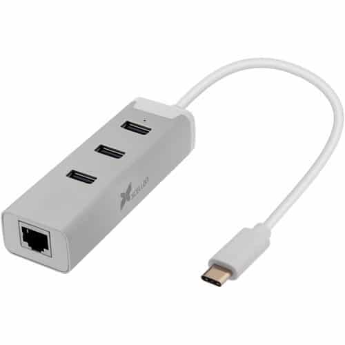 3-Port USB 3.0 Type-C Hub with Gigabit Ethernet Port