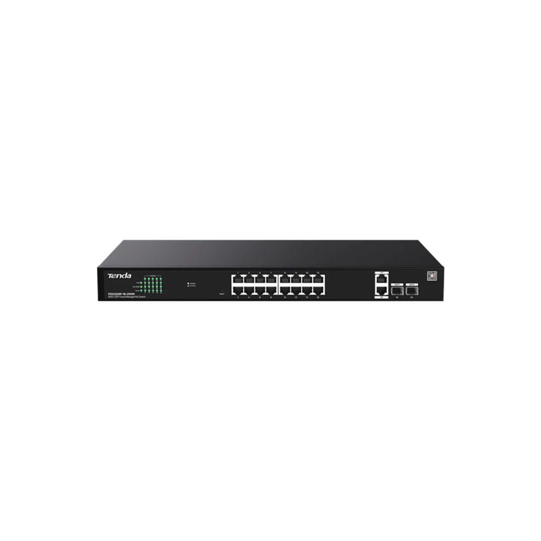 Tenda TEG2220P-16-250W 20-Port Gigabit Cloud PoE Switch