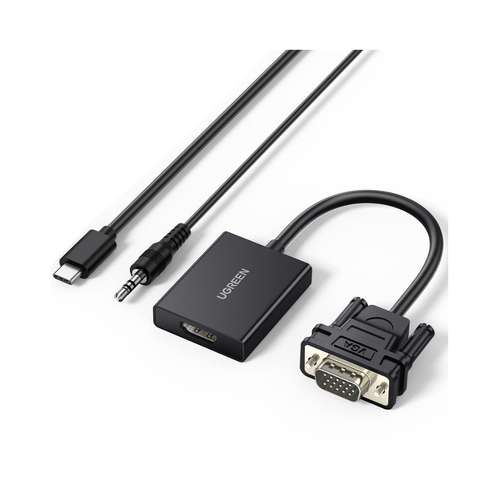 UGREEN Full HD, VGA Male to HDMI Female Adapter Cable with 3.5mm Audio - CM513 50945