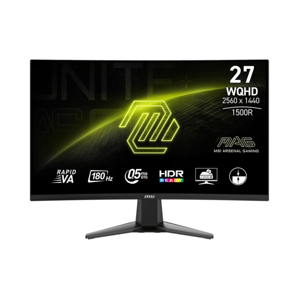 MSI MAG 27CQ6F 27" WQHD 180Hz Gaming Monitor – Ultra-Smooth Performance for Competitive Gamers