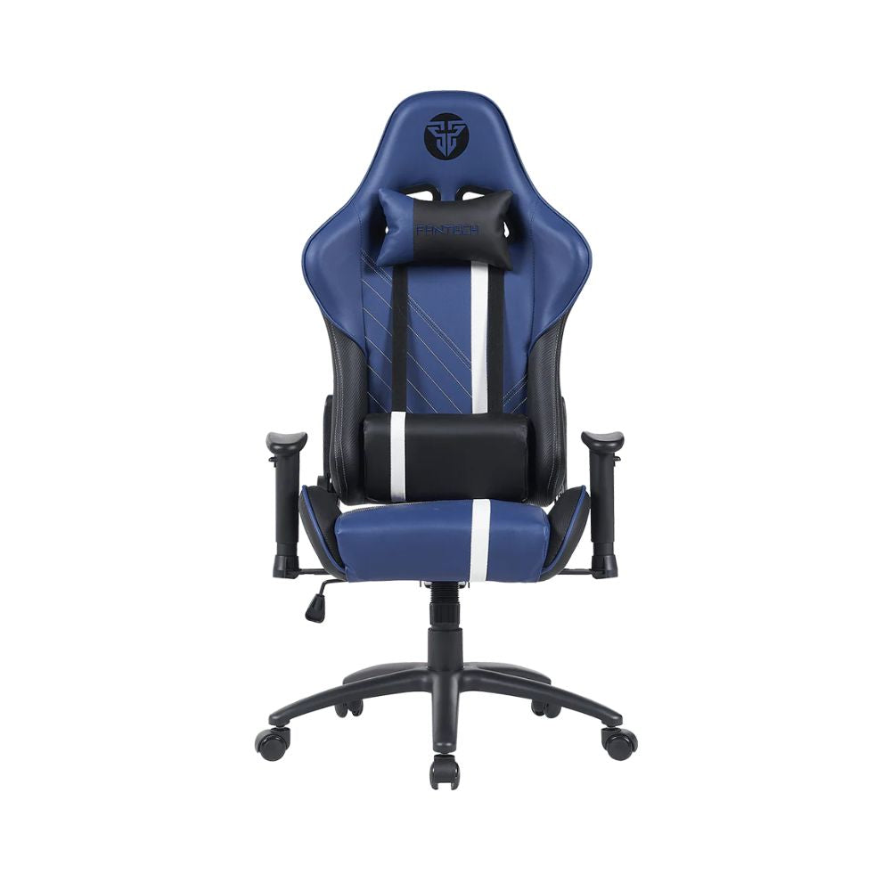 Fantech GC194 Ergonomic Gaming Chair with 2D Armrests, Extreme Stability Metal Base Blue
