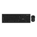 Green Lion GKM-200 Wireless Combo Keyboard and Mouse - Black