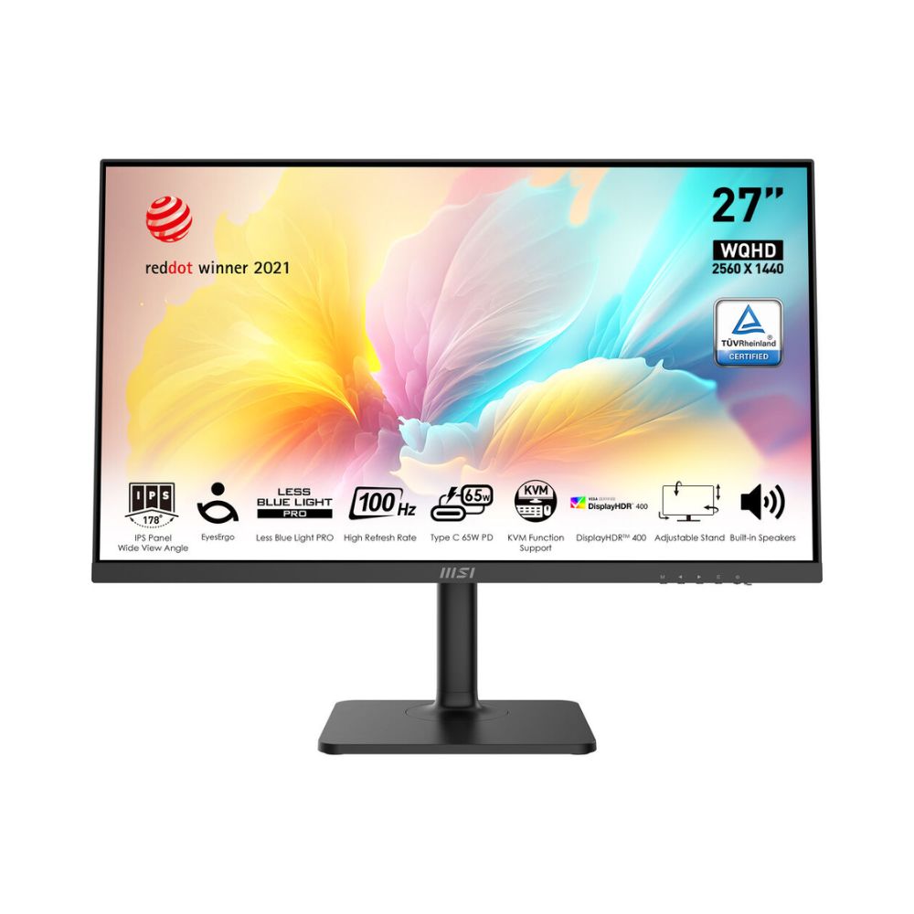 MSI Modern MD272QXP - LED monitor 27" 2560 x 1440 WQHD 100 Hz - IPS