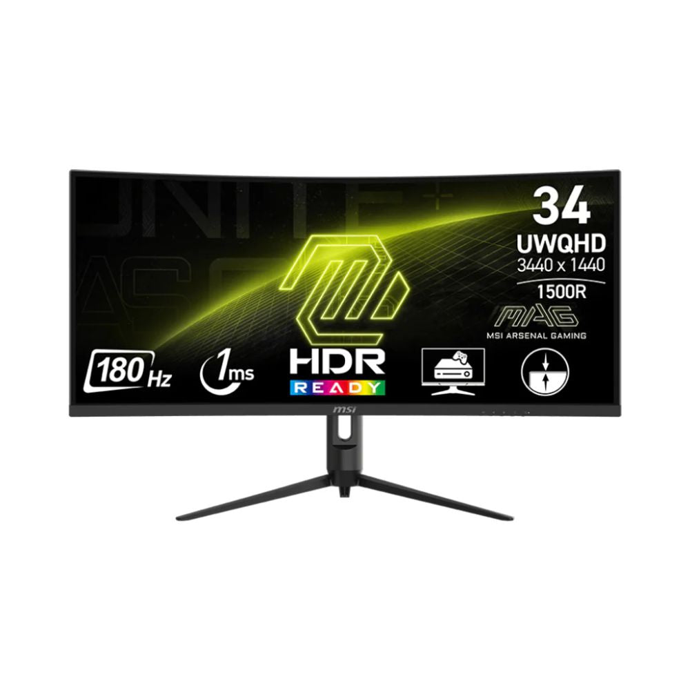 MSI MAG 342CQR E2 34" - UWQHD VA Curved Gaming Monitor 2K 180HZ