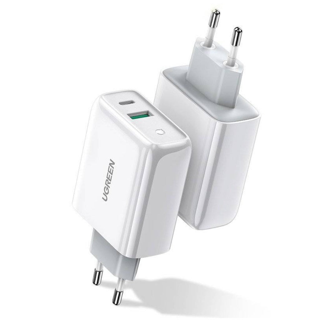 Ugreen 38W Dual-Port USB-C + USB-A Fast Charger