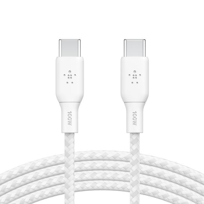 Belkin Boost Charge USB-C to USB-C Silicon Cable 100W, 3M , White