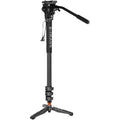 E-Image MC600 4 Stage Carbon Fiber Monopod With 610FH Fluid Head