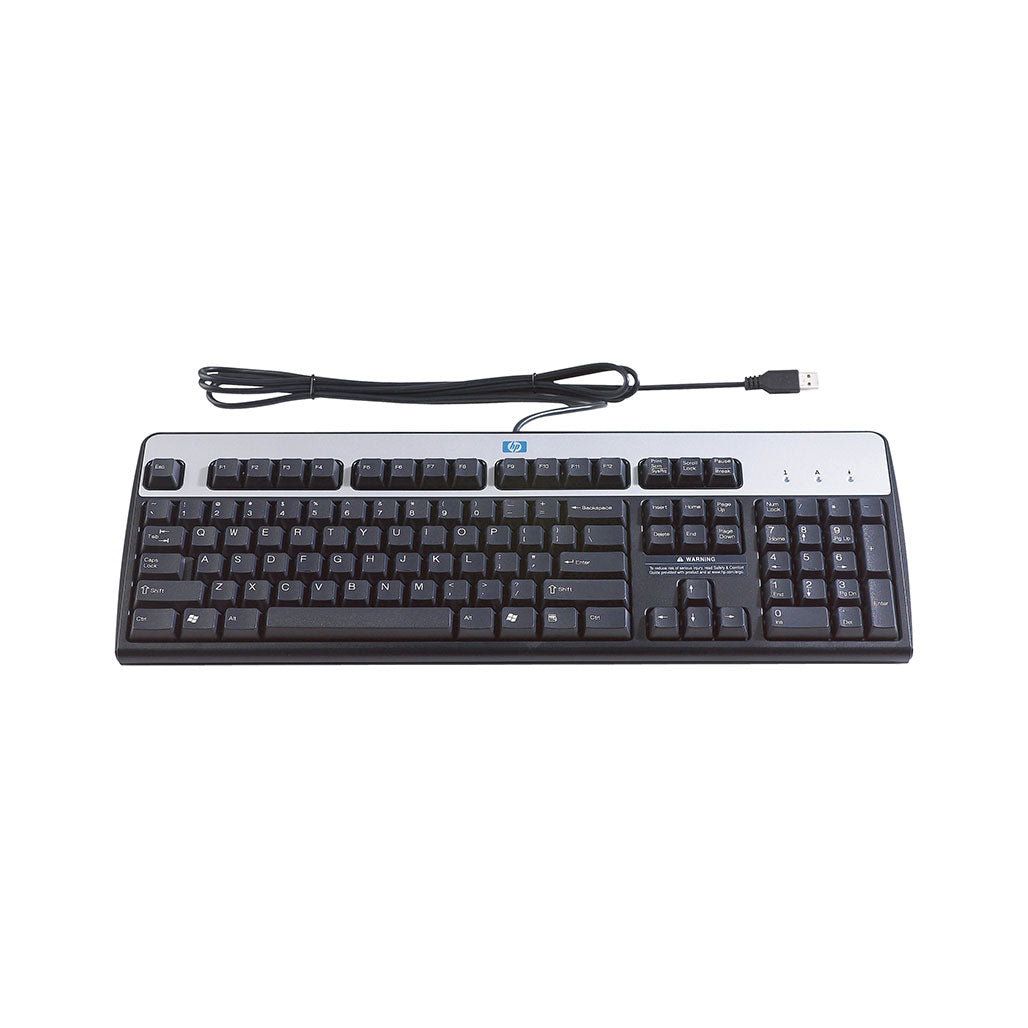 HP USB Standard Wired Keyboard - Full-Size