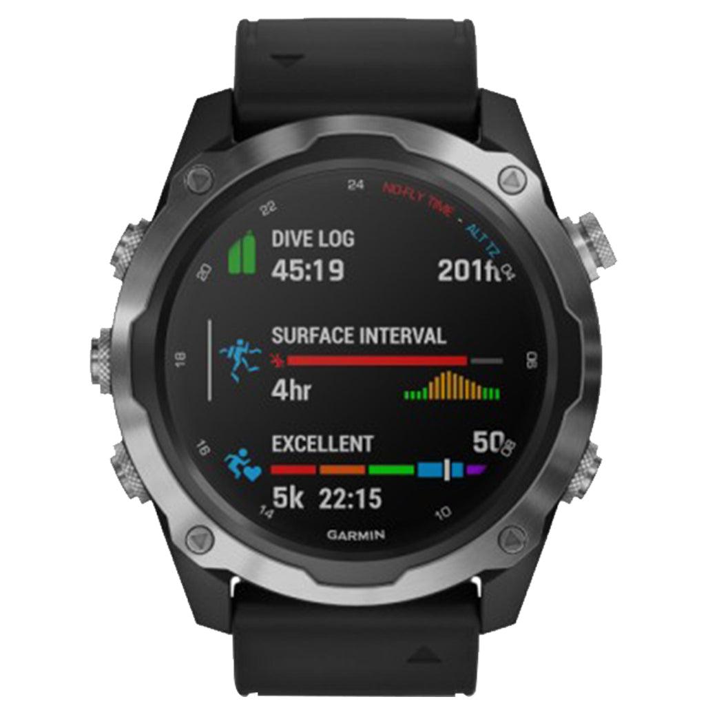 Garmin Descent MK2 Stainless Steel With Black Band