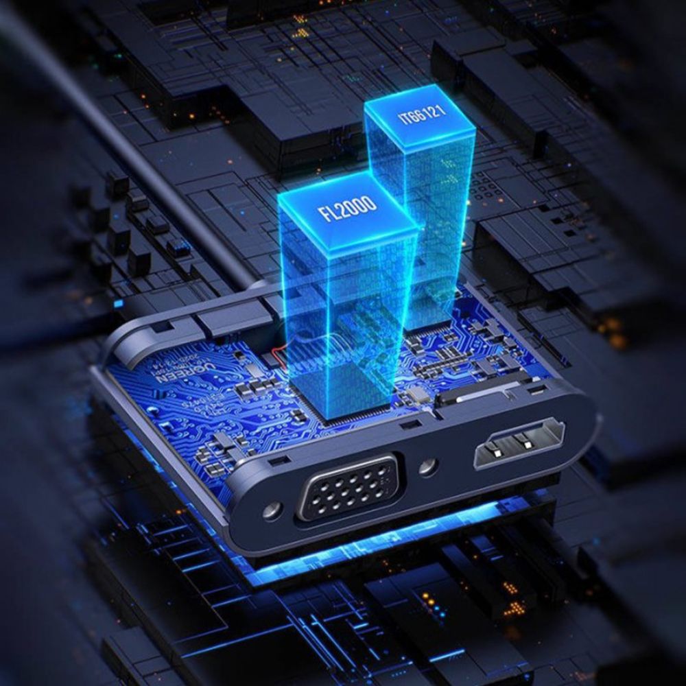 Ugreen USB 3.0 To HDMI + VGA Converter