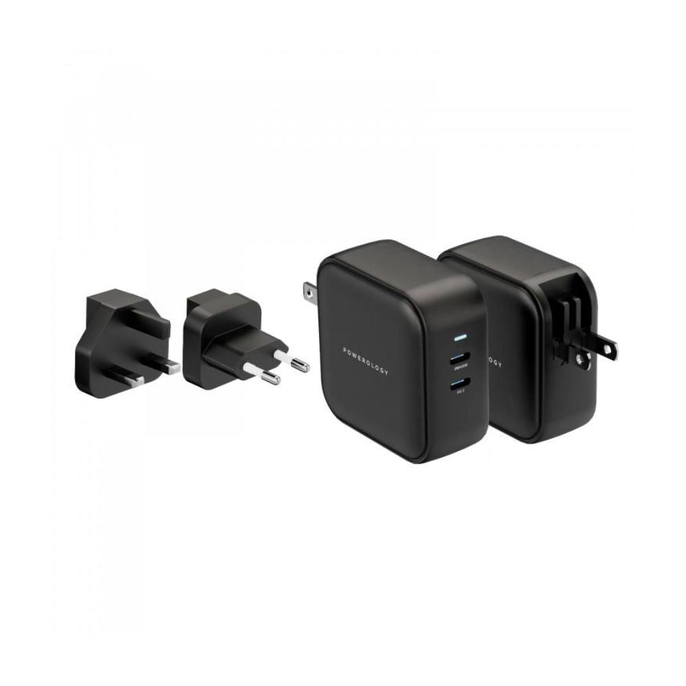 Powerology Dual Port World Travel Kit 65w Charging Adapter