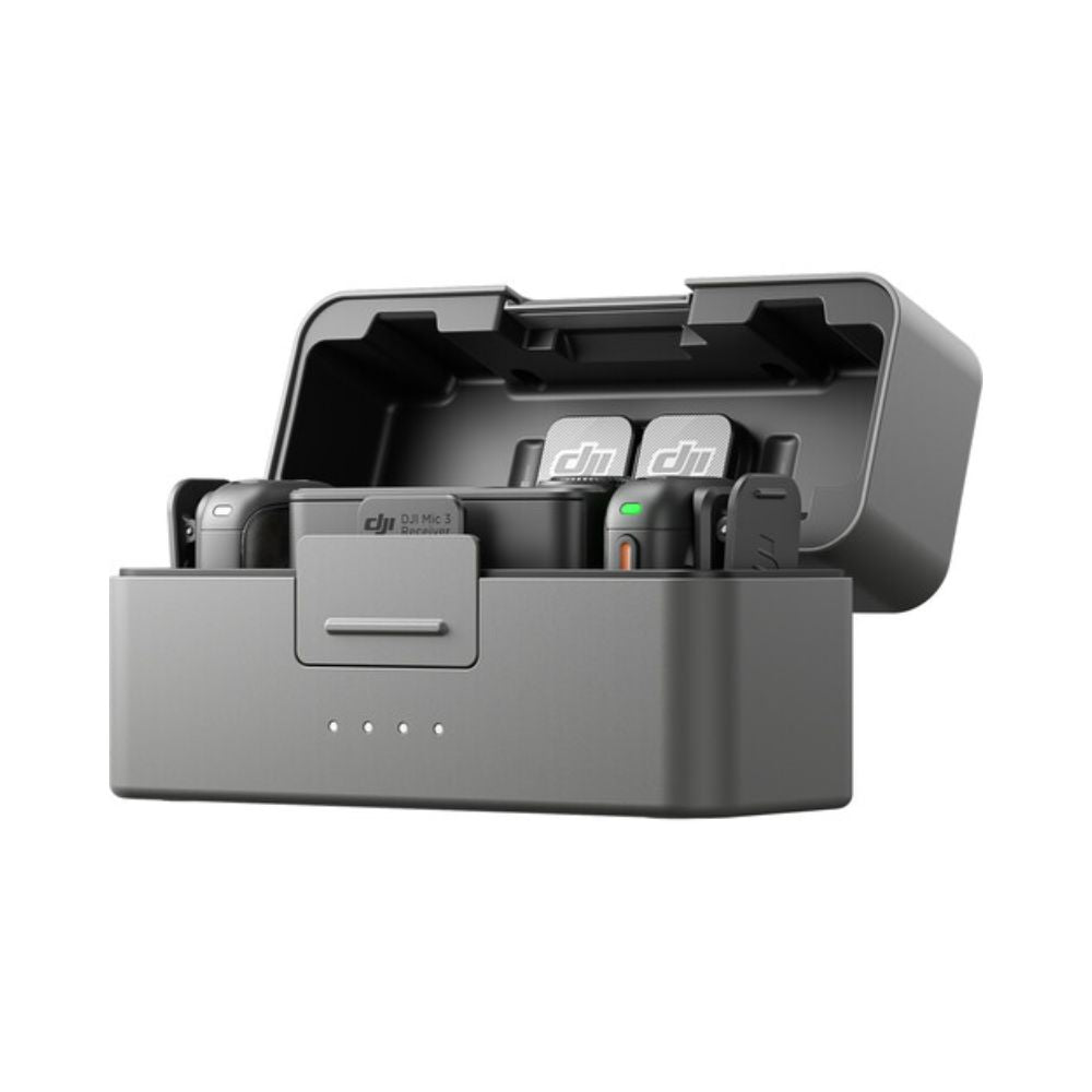 DJI Mic 3 2-Person Compact Wireless Microphone System - Dual Transmitters & Receiver - All-in-One Portable Audio Recording Kit