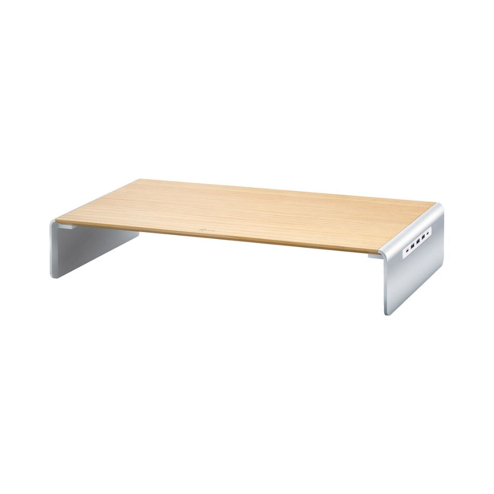 J5Create JCT425 Wood Monitor Stand with Docking Station