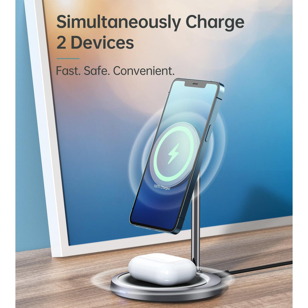 Choetech 2 in 1 Magnetic Wireless Charger (with Type-C to Type-C 15W Cable)
