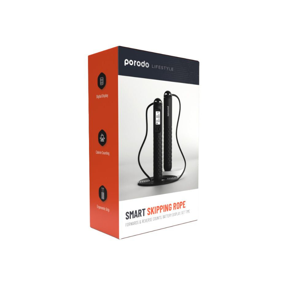 Porodo Lifestyle Smart Skipping Rope - Black