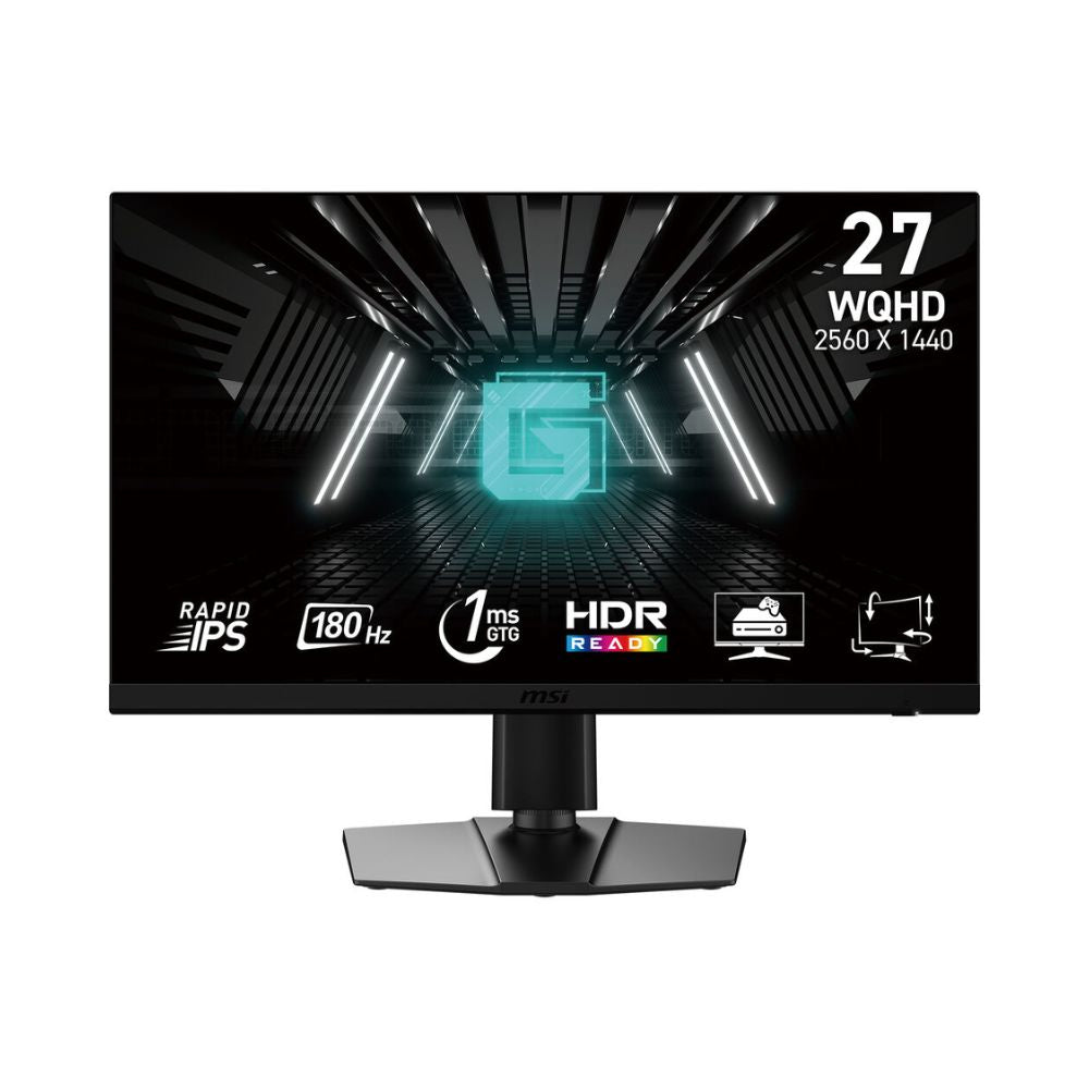 MSI G274QPF E2 27 Inch 2K WQHD Gaming Monitor - 2560 x 1440 Rapid IPS Panel, 180 Hz / 1ms, 119% sRGB Colour Gamut, Display HDR 400, Adjustable Stand
