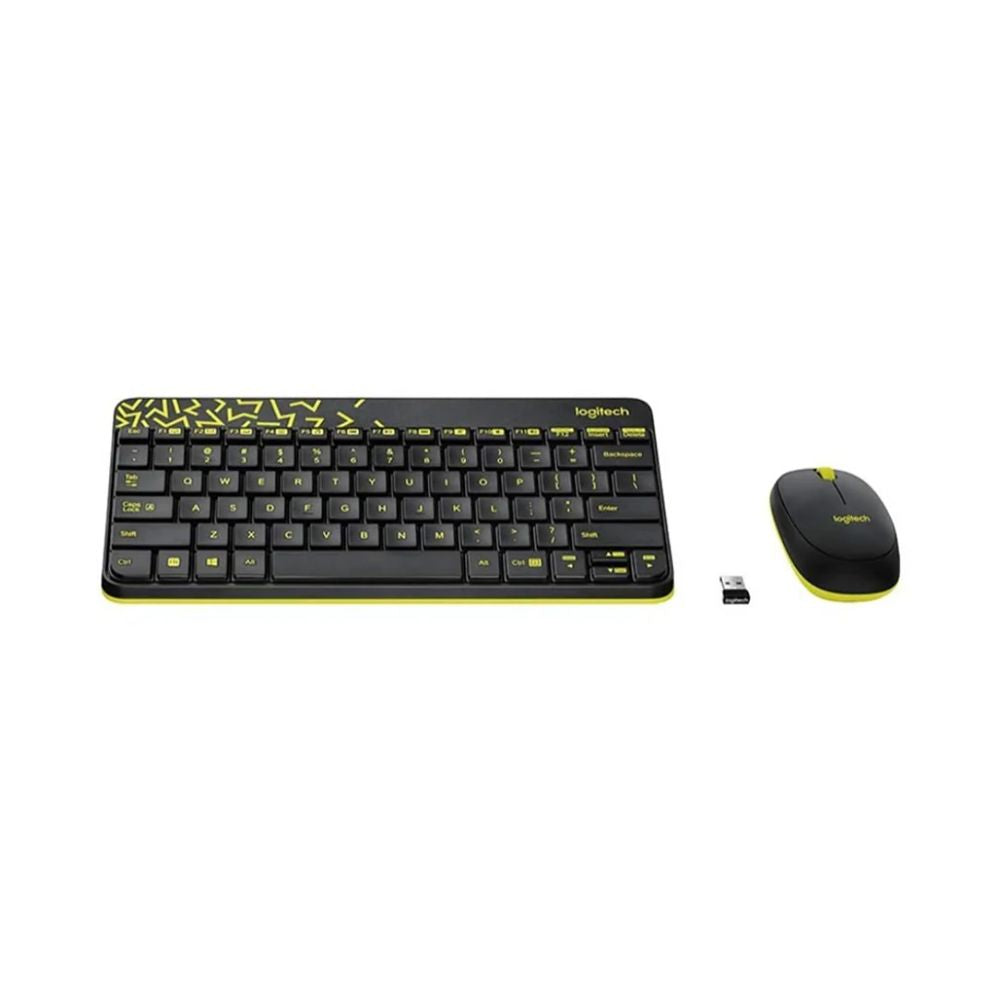 Logitech MK240 Nano Wireless Keyboard and Mouse Combo - Compact - Colorful - and Efficient