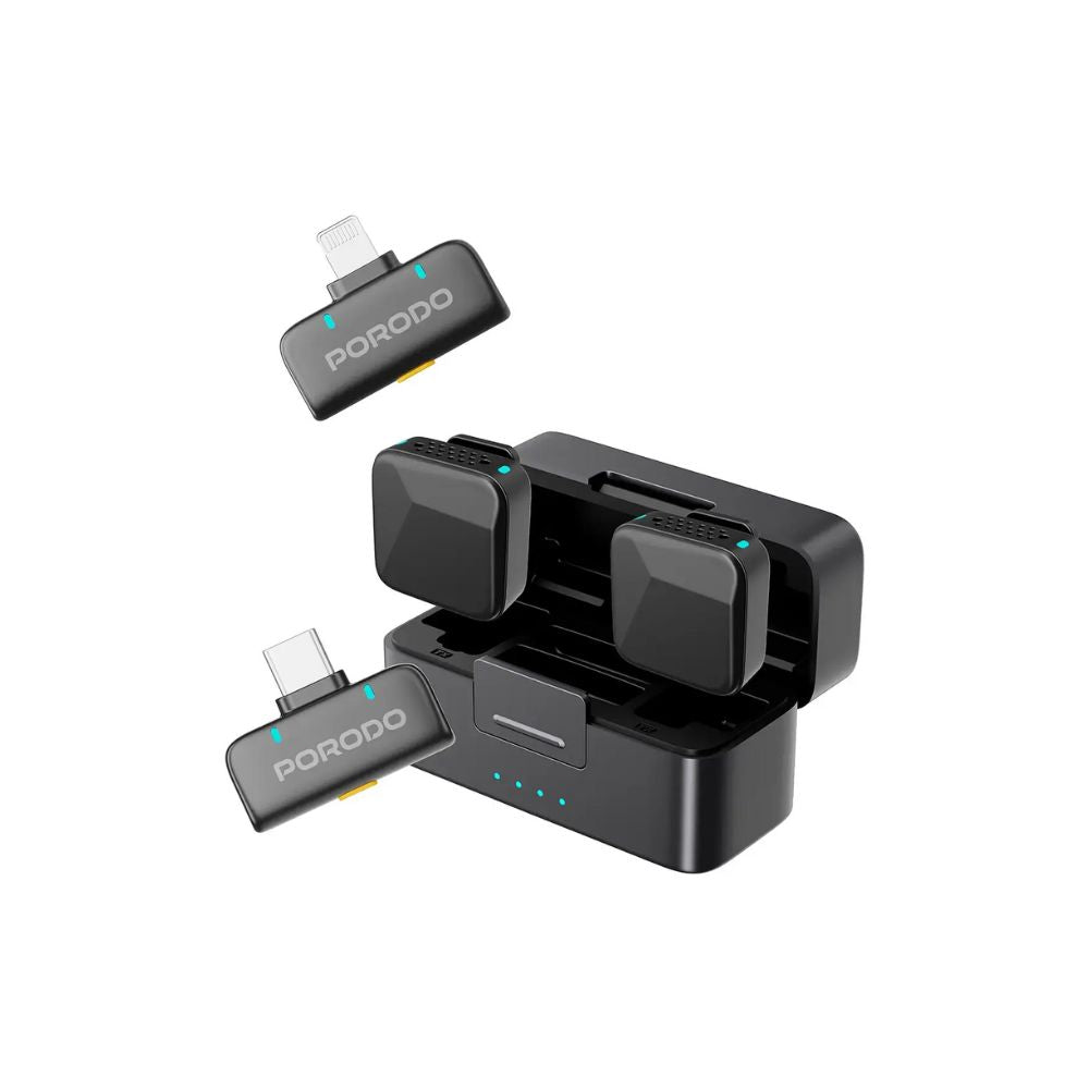 Porodo Orion Lavalier Microphone USB-C & Lightning