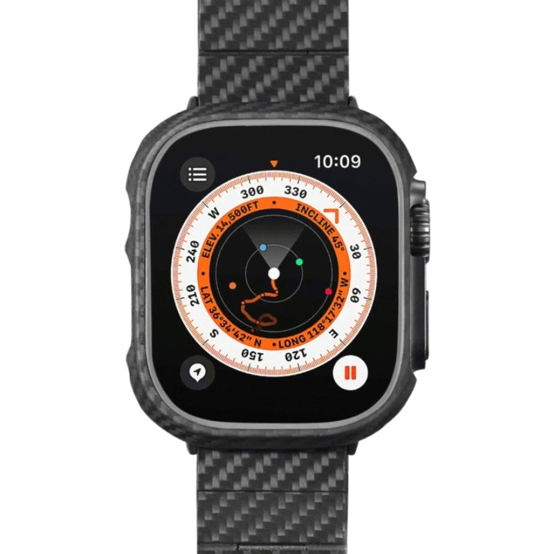 PITAKA Air Case For Apple Watch Ultra Series 49mm (600D Black/Grey-Twill)