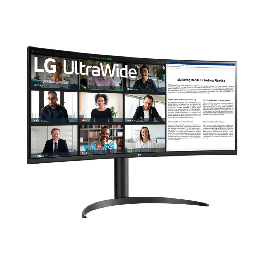 LG Curved UltraWide - 34" VA WQHD 100Hz Monitor - 34WR55QK-B