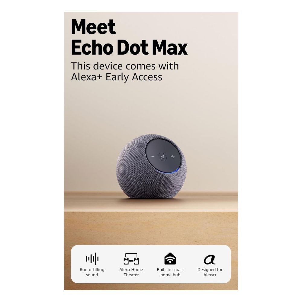 Amazon Echo Dot Max, Alexa speaker with room-filling sound