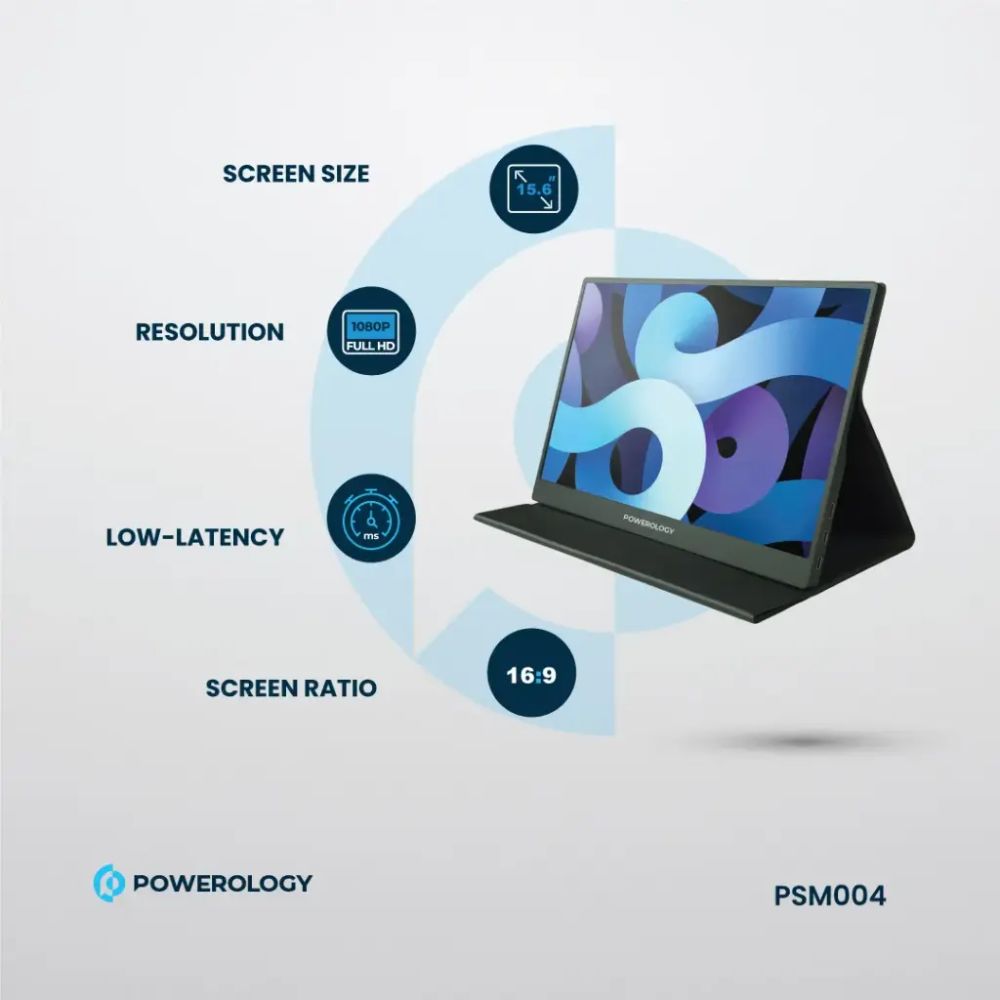 Powerology Ultra-Slim Portable Monitor 144Hz - 15.6"