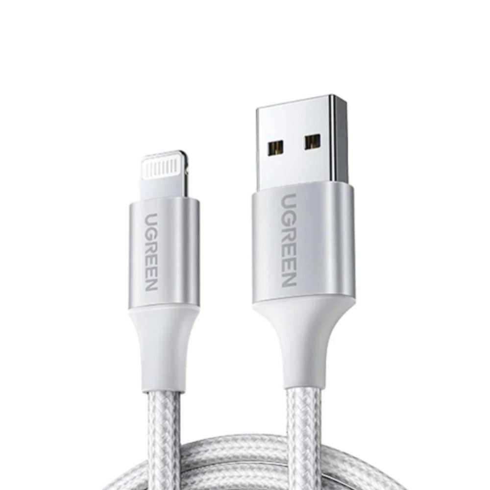 Ugreen USB-C to Angled Lightning Braided Cable – MFi Certified Fast Charging