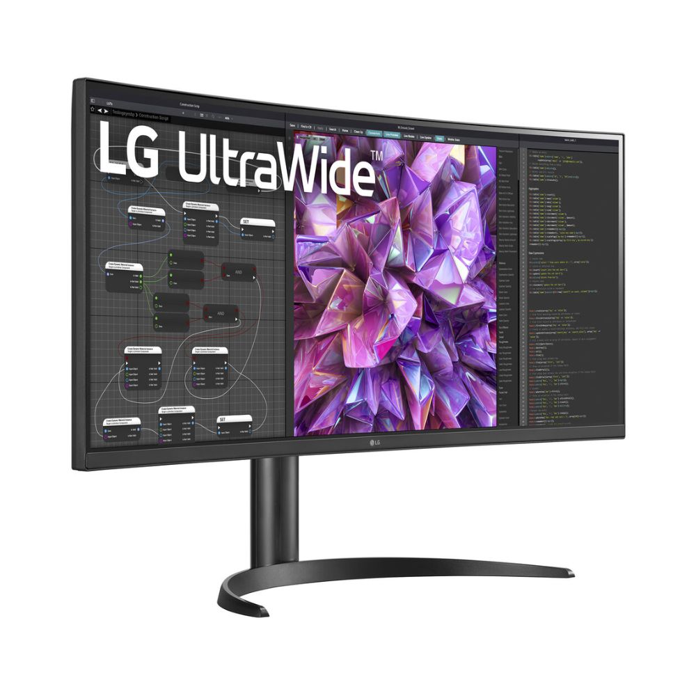 LG Curved Ultrawide Wqhd 34" (3440 X 1440), Srbg 99 (Typ), Ips Display, 3-Side Virtually Borderless, Hd
