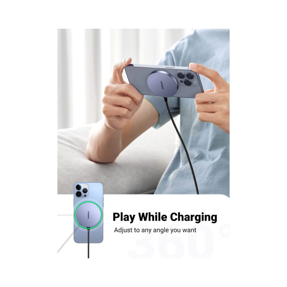 Ugreen 15W Magnetic Wireless Qi Charger - CD245